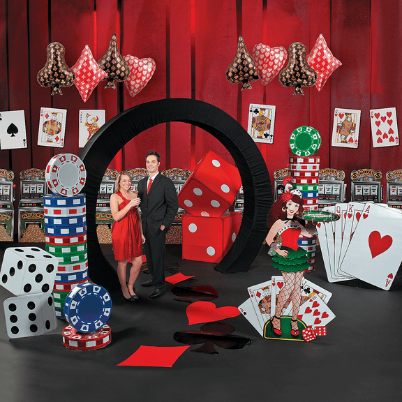 Casino Night Grand Decorating Kit, Party Decor, Prom, Event, 37 Pieces