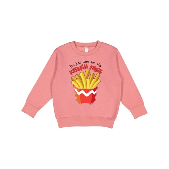 Inktastic I'm Just Here for the French Fries Toddler Sweatshirt