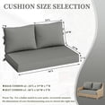 thumbnail image 5 of Pakunoda Outdoor Loveseat Cushion Set 46 x 26 Inch, Water Repellent, Fade Resistant, Patio Loveseat Replacement Cushions for Couch Bench and Swing, Light Grey, 5 of 5