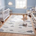 thumbnail image 3 of JONATHAN Y SCN105C-8 Hedwig High-Low Youth Cloud Scandi Ivory/Blue 8 ft. x 10 ft. Indoor/Outdoor Area Rug, 3 of 7