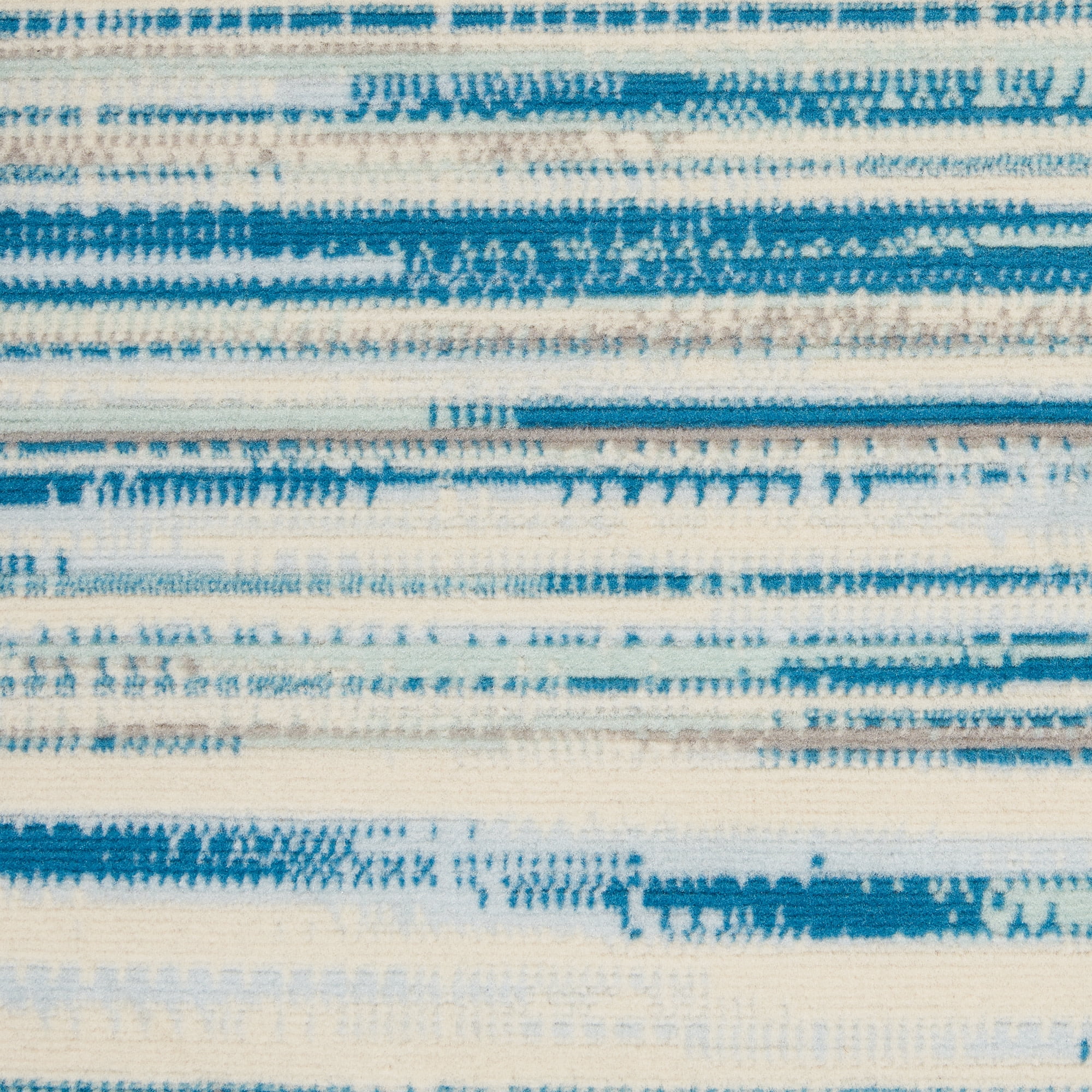 Nourison Bliss Modern Abstract Blue 5'3" x 7'3" Area Rug, (5' x 7')