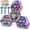 Purple, variant on 3-Player Whack Game Mole Toy , Early Learning Toy with Lights & Sounds, Interactive Pounding Hammer Toy with 3 Game Modes
