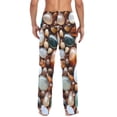 thumbnail image 4 of joogoo Men's Pajama Pants Stones Colorful Cotton Long Sleepwear Lounge Pants L, 4 of 7
