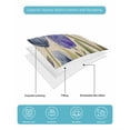 thumbnail image 5 of Quilts Twin XL Size, Blue Purple Spring Floral Soft Comforter Bedding Set for Bed, Summer Botanical Tulip Vintage Lightweight Quilted Bedspread with Pillow Cover(2 Pieces) for All Season, 68x98 Inch, 5 of 6