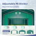 thumbnail image 6 of 20 x 20 x 11.8 FT Outdoor Green Portable Carport with All-Weather Canopy, Multiple Use Outdoor Storage Shelter Shed, 6 of 9