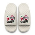 thumbnail image 2 of Unisex ISlide C.J. Stroud Cream Ohio State Buckeyes Collage Motive Slide Sandals, 2 of 5