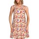 thumbnail image 1 of Easygdp Corgi Head with Floal para Vestido Transpirable de Mujer, Vestido Suelto de Manga Corta con Pliegues y Bolsillos para el Verano, 1 of 7