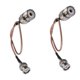 thumbnail image 2 of Conjunto de cable coaxial coaxial RF BNC macho a UHF hembra SO-239 Cables de antena coaxial de radio de 6 pulgadas 2 Piezas Yuarrent EL1415-00, 2 of 2
