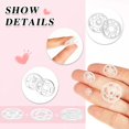 thumbnail image 4 of Zshan 100 pcs Snap Buttons Sewing Snap Fastener Invisible Plastic Button for DIY Clothing Sewing Shirt Button, 7mm, 12mm, 15mm, 21mm (Clear Color), 4 of 5