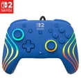 thumbnail image 1 of Turtle Beach Afterglow Wave Wired RGB Gaming Controller (Blue) - Officially Licensed for Nintendo Switch 2, Nintendo Switch - Customizable Lighting, Hall-Effect, RBG, 1 of 6