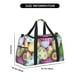 thumbnail image 3 of Fotbe Colorful Easter Eggs Bolsa de Viaje con Estampado, Bolsa de Fin de Semana para Mujer con Compartimento para Zapatos, Bolsa de Gimnasio con Bolsillo Húmedo, 3 of 7