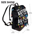 thumbnail image 2 of Balery I Love With Autism To The Moon And Back Mochila de Cuero para Mujeres, Gran Capacidad, Bolsa de Viaje Multifuncional, Mochila de Cuero y Bolsa de Hombro para Mujeres, 2 of 4