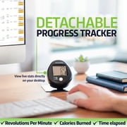 DeskCycle White Ellipse Leg Exerciser - Under Desk Elliptical Machine