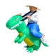thumbnail image 3 of Disfraz inflable de unicornio/tiburón/sumo/caballo/payaso con soporte de mano para fiesta de Halloween para adultos/niños adecuado para 120 - 140cm de altura, 3 of 5
