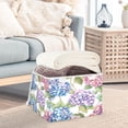 thumbnail image 5 of Storage Box With Lid 16.5x12.6x11.8In Foldable Stacked Household Storage Box Beautiful Hydrangeas, 5 of 7