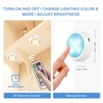 thumbnail image 4 of Labymos Under Cabinet Light with 2 Remote Control 16 RGBW Colors & 3 Dynamic Modes, 4 of 8