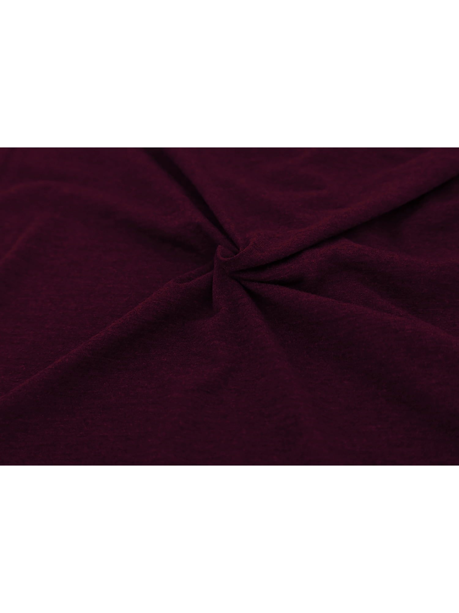 Unique Bargains Men's Pullover Lightweight Long Sleeve Top Turtleneck T-Shirt 46 Burgundy