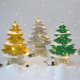 thumbnail image 5 of Adornos navideños Mini adorno de tarjeta navideña de escritorio árbol de Navidad brillante, 5 of 5