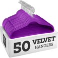 thumbnail image 1 of Velvet Ultra Slim Non Slip Shirt Hangers  50 Pack  Grey, 1 of 7
