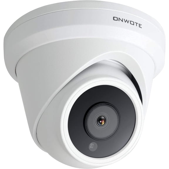 ONWOTE 6MP HD IP POE Camera Outdoor Dome with Audio, Smart AI Human Vehicle Detection, 6 Megapixels 3072x2048 Super HD Camera, 100ft IR, 122° Angle, IP66, Remote Access, Work w PoE