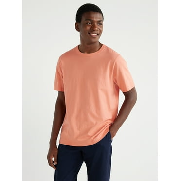 Free Assembly Men’s Everyday Cotton Tee with Short Sleeves, Sizes S-3XL