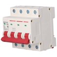 thumbnail image 1 of 4P Mini Circuit Breaker Air Switch MCB 400V DZ47-63 Overload Short Circuit Protection Sturdy PC Shell with Clear Viewing Window for Home Office Building DIN Rail Mount, 1 of 7