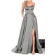 thumbnail image 1 of Vestido de dama de honor de color sólido, vestido largo, adelgazante, sin hombros, vestido de noche de dama de honor de moda para novia, 1 of 6