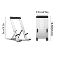 thumbnail image 3 of Holloyiver Cell Phone Stand, Fully Foldable Kickstand, Multi-Angle Adjustable Aluminum Alloy Metal Portable Dock Cradle Thick Case Friendly for Most Phones, 3 of 9