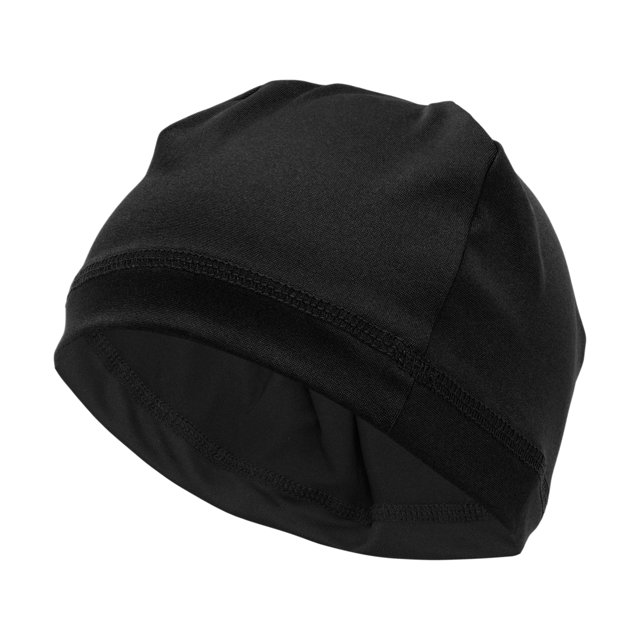 Sombrero de ciclismo Unique Bargains absorbente de sudor transpirable forro de casco Spandex negro 10.24"x5.51" 1 Pcs