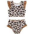 thumbnail image 7 of Lanbubble Girls Ruffle Tankini Swimsuit High Waisted 2 Piece Bathing Suit Beach Swimwear For Toddler Kids 3-7 Years, 7 of 7