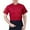 Red, variant on Men's Catering Chef Workwear Chef Outfit Short Sleeve Top Cardigan Shirt Clothes