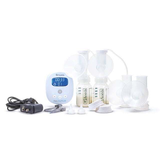 Ameda MYA Joy Plus Double Electric Rechargeable Breast Pump, Hospital Strength Performance, Portable , Quiet