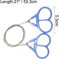 thumbnail image 2 of HUGFEGWE 4 Pcs Scie à Câble en PVC, Scie à Fil en Acier Inoxydable, Scie à Corde Portable, Scie à Fil de Survie pour Randonnée Camping, Bleu, 21 Pouces CJB91-55745, 2 of 6