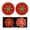 C, variant on 2PCS Fruit Pattern Car Cup Holder Coaster Cute Apple Orange Design Leather Anti Slip Heat Resistant Pad, Easy to Clean Waterproof Coasters for Car Home Office - Color A
