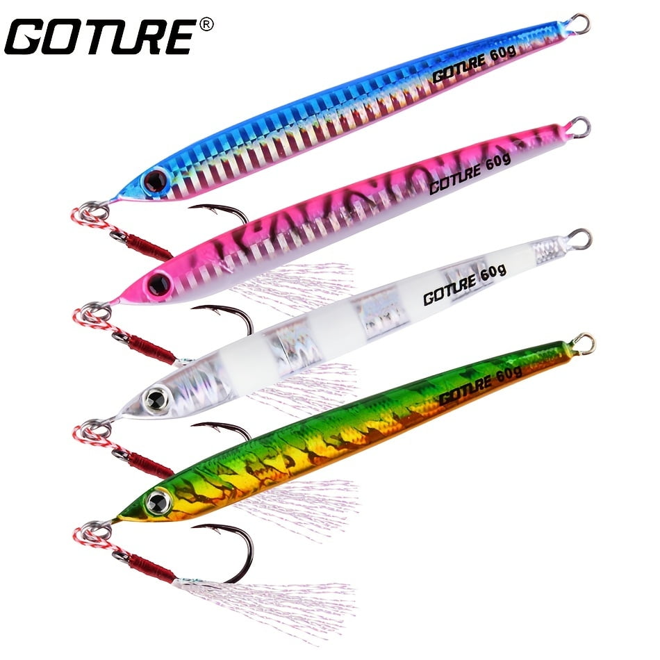 Goture Fisherman's Strike Fishing Bait, Deep Sea Jigging For Bass ...