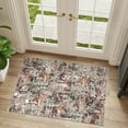 thumbnail image 1 of BERTHMEER Tapis d'Intérieur 60 X 90 cm, Petit Format, Abstrait, pour Entrée, Buanderie, Cuisine, Salle de Bain. Tapis Moderne, Lavable, Antidérapant, Style Contemporain, Multicolore., 1 of 5