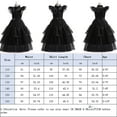 thumbnail image 6 of Kids Wednesday Addams Black Tulle Dress Girls School Dance Party Costume, 6 of 7