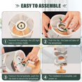 thumbnail image 3 of Yayeee Table Lamp for Bedroom Nightstand LED Portable Bedside Warm Light, Snow Cartoon Houses, 3 of 7