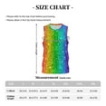 thumbnail image 4 of Rocae Glitter Rainbow for Men's Basketball Jersey Lightweight and Breathable Athletic Tank Top,Quick-Drying Sports Jersey XX-Large, 4 of 9