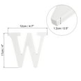 thumbnail image 2 of White Wood Letters 4 Inch, Wood Letters for DIY Party Projects (W), 2 of 5