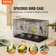 thumbnail image 2 of Jaula Flight Bird VEVOR apilable de 30 pulgadas para loros, 2 of 9