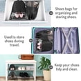 thumbnail image 4 of atorakushon Indian Non Woven Fabric Shoe Cover Travelling Shoe Storage Bag Footwear Organiser Pouch Shoe Bag Black Pack of 12, 4 of 5