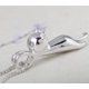 thumbnail image 4 of Collar S.Leaf de plata de ley con forma de gato para mujer con extensor, 4 of 9