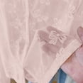 thumbnail image 6 of TEAJOPSUU Women's Plus Size Floral Cardigans Lace Breathable Button Down Sweater Long Sleeve Cropped Coverup Cardigans L-5XL Pink, 6 of 8