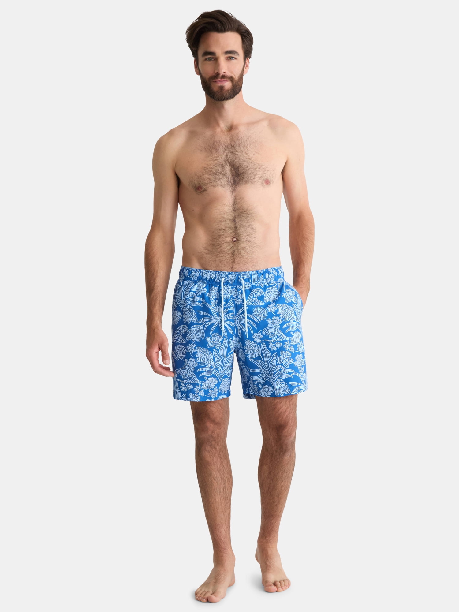 George Mens & Big Men's Swim Trunk, 6" Inseam, Sizes S-5XL