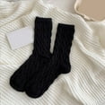thumbnail image 2 of Warm Fuzzy Socks for Women 2026 Winter Cable Knit Thermal Cozy Soft Cute Crew Socks, 2 of 4