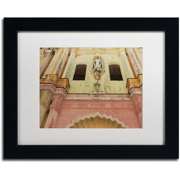 Trademark Fine Art 'Church in Havana' Canvas Art by Masters Fine Art, White Matte, Black Frame