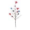 thumbnail image 2 of 1PC Independence Day Simulation Flowers Peonies Chrysanthemums Silk Flowers Fake Flowers Home Decoration Cuttings Simulation Flowers, 2 of 6