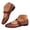 Brown, variant on Jelly Mesh Ballet Flats for Women Hollow Square Closed Toe Sandals Ankle Buckle Strap Non Slip Summer Ballerina Flat Shoes Clear,10