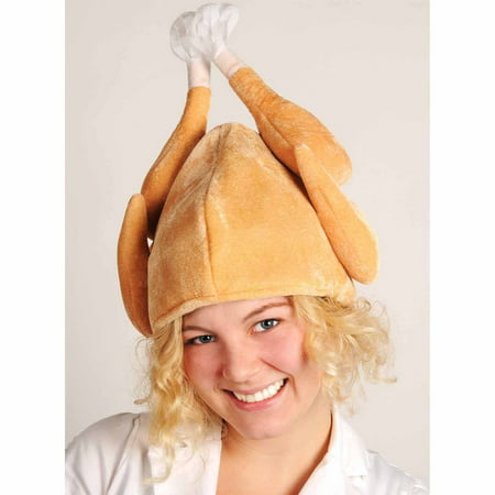Plush Turkey Hat Adult Halloween Accessory